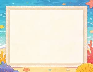 Underwater Coral Reef Certificate Theme